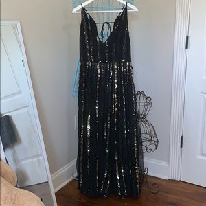 sequin maxi dress
